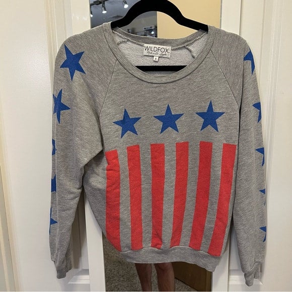Wildfox striped sweatshirt on sale
